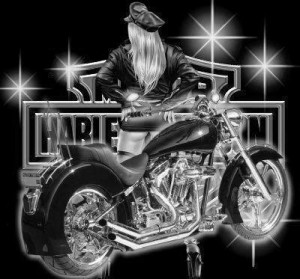 Wild Biker Chick Image