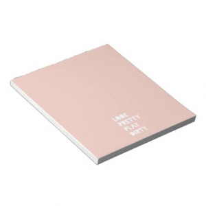 Look Pretty Funny Quotes Blush Pink Memo Note Pad