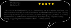 Professional Roofing Estimates with Value Roofing of Nashville