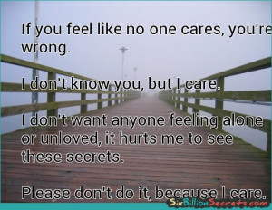 No One Cares About Me Quotes