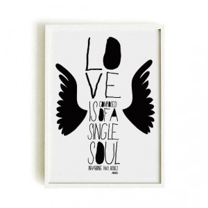 LOVE quote poster - Aristotle quote illustration - quote - art print ...