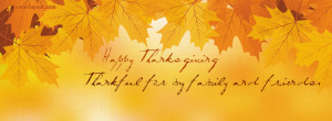 ... Thanksgiving Thankful For Family and Friends Facebook Cover Layout