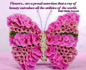 Inspirational Quotes Image Ralph Waldo Emerson with flowers