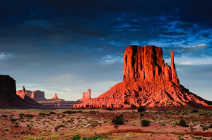 ... Valley In Utah United States : Monument Valley At Sunset Utah USA