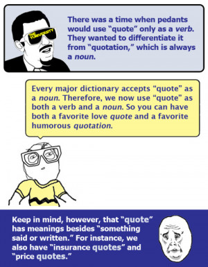 What’s Up With “Quotes” and “Quotations”?