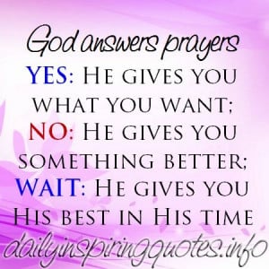 Prayer That God Cannot Answer