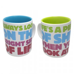 Monty Pythons Always Look On The Bright Side Of Life 2 Mug Set