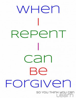 ... dirty and how when we repent we can be forgiven and made clean again