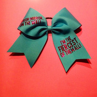 Fiercest Of Them All Cheer Bow