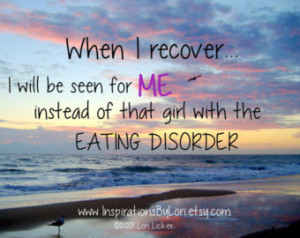 Eating Disorder Recovery Art, Inspirational print, Motivational ...
