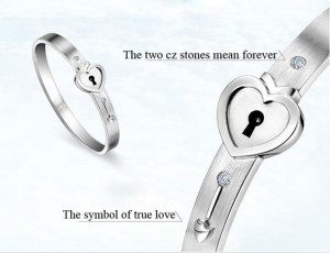 Heart Lock and Key Bracelet