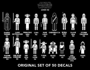 WANTED: Star Wars Family Decals