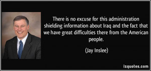 There is no excuse for this administration shielding information about ...