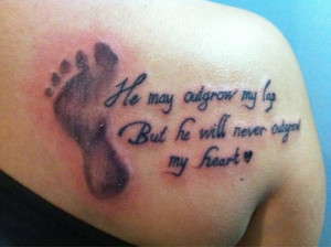 son quotes from mother tattoos