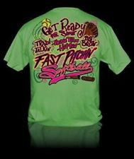 ... Gift Sweet Thing Funny Fast Pitch Softball Neon Girlie Bright T-Shirt