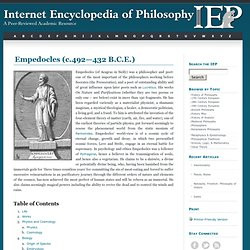Empedocles. 1.