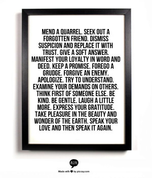 answer. Manifest your loyalty in word and deed. Keep a promise. Forego ...