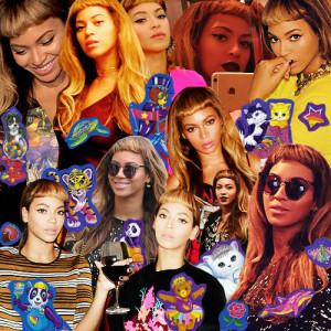 Beyonce’s bangs appreciation collage