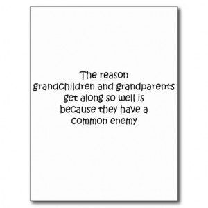 Grandparents and Grandchildren quote Post Cards
