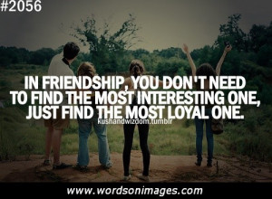 Friendship loyalty quotes