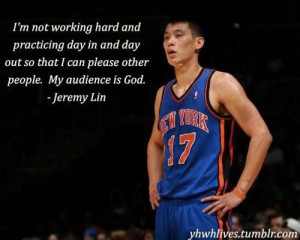 lizchunng:I support Jeremy Lin because of this. He knows WHY he is ...