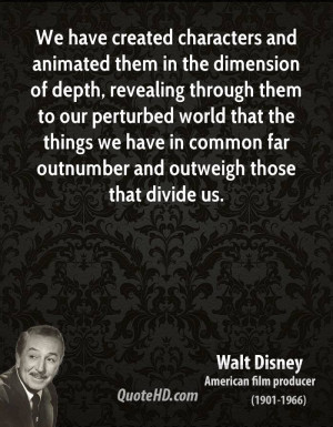 We have created characters and animated them in the dimension of depth ...