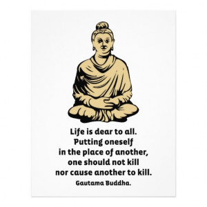 Buddha Quote: Life Is Dear To All Flyers