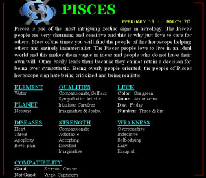 short personality horoscope personality of pisces zodiac sign pisces ...