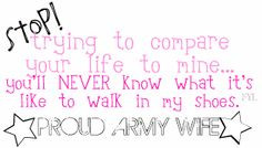 Military Wife Friendship Quotes | Proud Army Wife Graphics Code ...