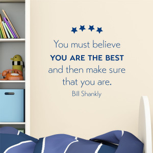 Believe You're The Best Stars Wall Quotes™ Decal