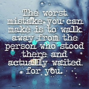 Worst mistake