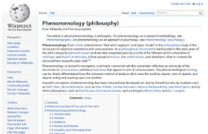 http://en.wikipedia.org/wiki/Phenomenology_(philosophy)