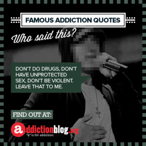 Eminem's quotes on drugs and addiction recovery (INFOGRAPHIC)
