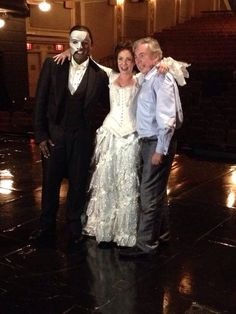 Norm Lewis, Sierra Boggess, and Andrew Lloyd Webber