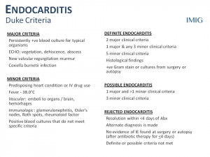 infective endocarditis duke diagnostic criteria