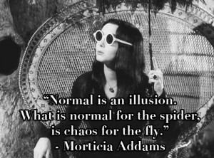 ... What is normal for the spider, is chaos for the fly.
