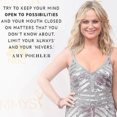 AMY POEHLER | #Quotes + #Fashion + Empowering Women and more. Follow # ...