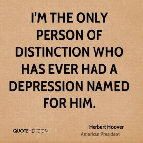 the only person of distinction who has ever had a depression named ...