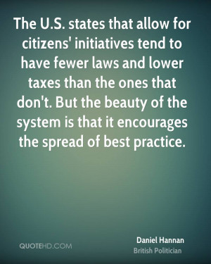 for citizens' initiatives tend to have fewer laws and lower taxes ...
