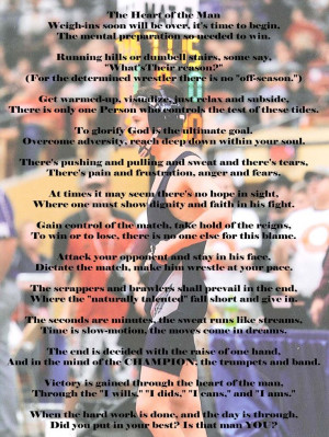 Wrestling Sayings | Love this! #wrestling | Sports/Wrestling Quotes