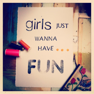 ... van wordt, “Girls just wanna have fun” uit 1983 van Cyndi Lauper