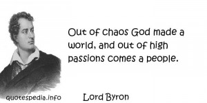 Famous quotes reflections aphorisms - Quotes About God - Out of chaos ...