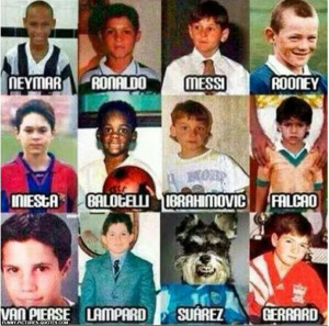 Football/Soccer players as kids