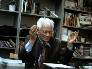 Prof. Jaques Derrida lecturing at European Graduate School. 2004 ...
