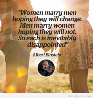 Albert Einstein about marriage