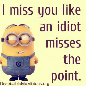 Showing Gallery For Minions I Miss You Quotes
