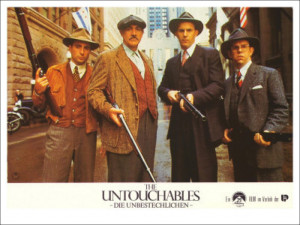 Kevin Costner as Eliot Ness in The Untouchables (1987)