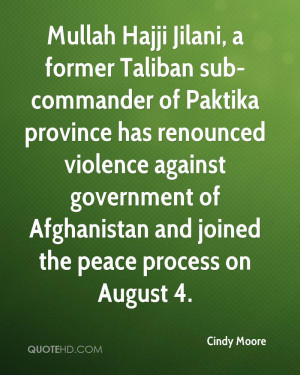 Mullah Hajji Jilani, a former Taliban sub-commander of Paktika ...