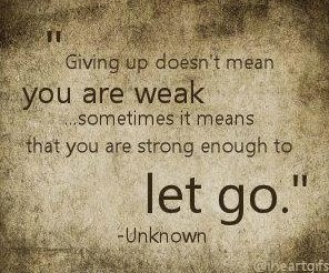 Sometimes you HAVE to let go in order to start living! #strength # ...