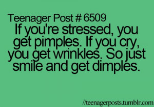 Just get dimples by smiling